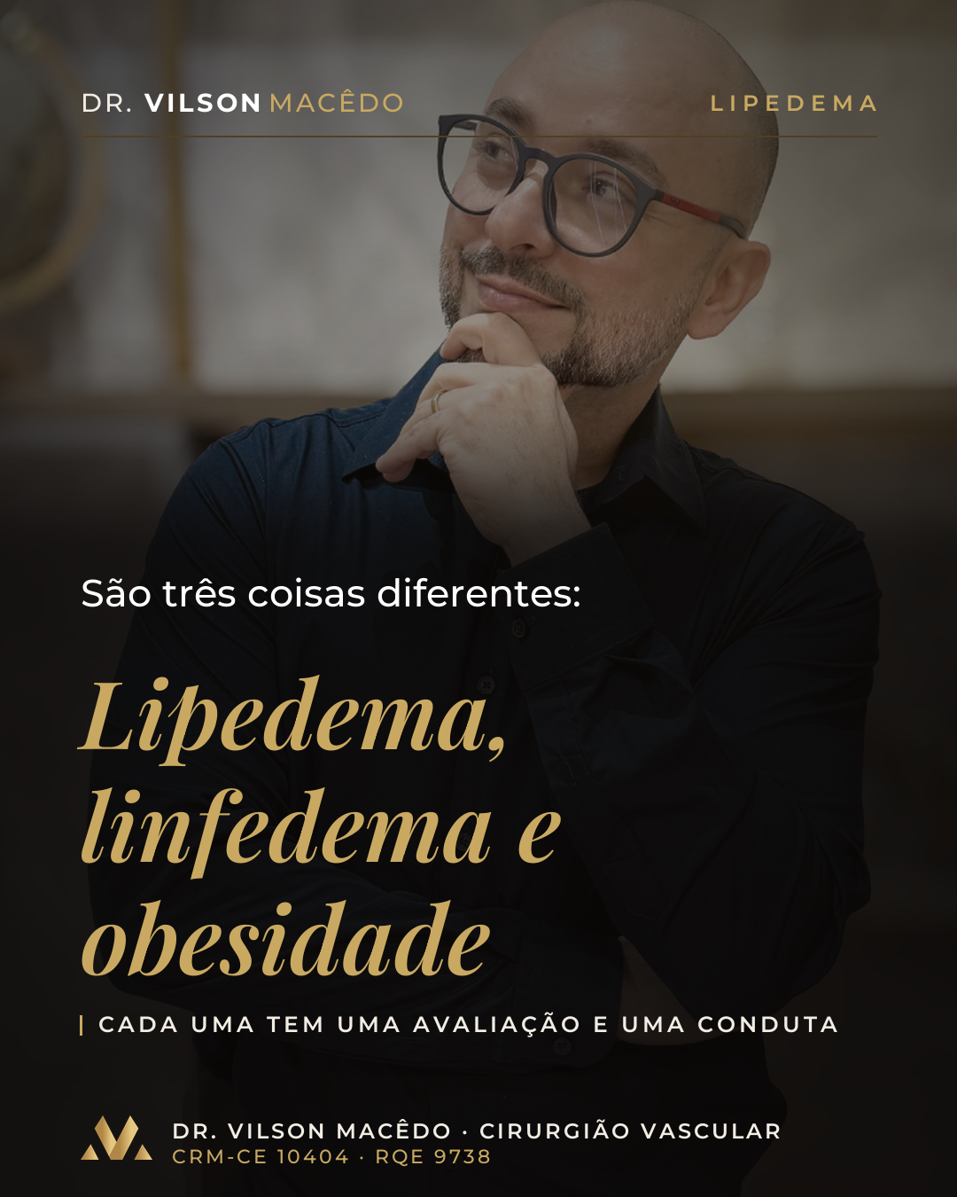 Lipedema, linfedema e obesidade são três coisas diferentes.