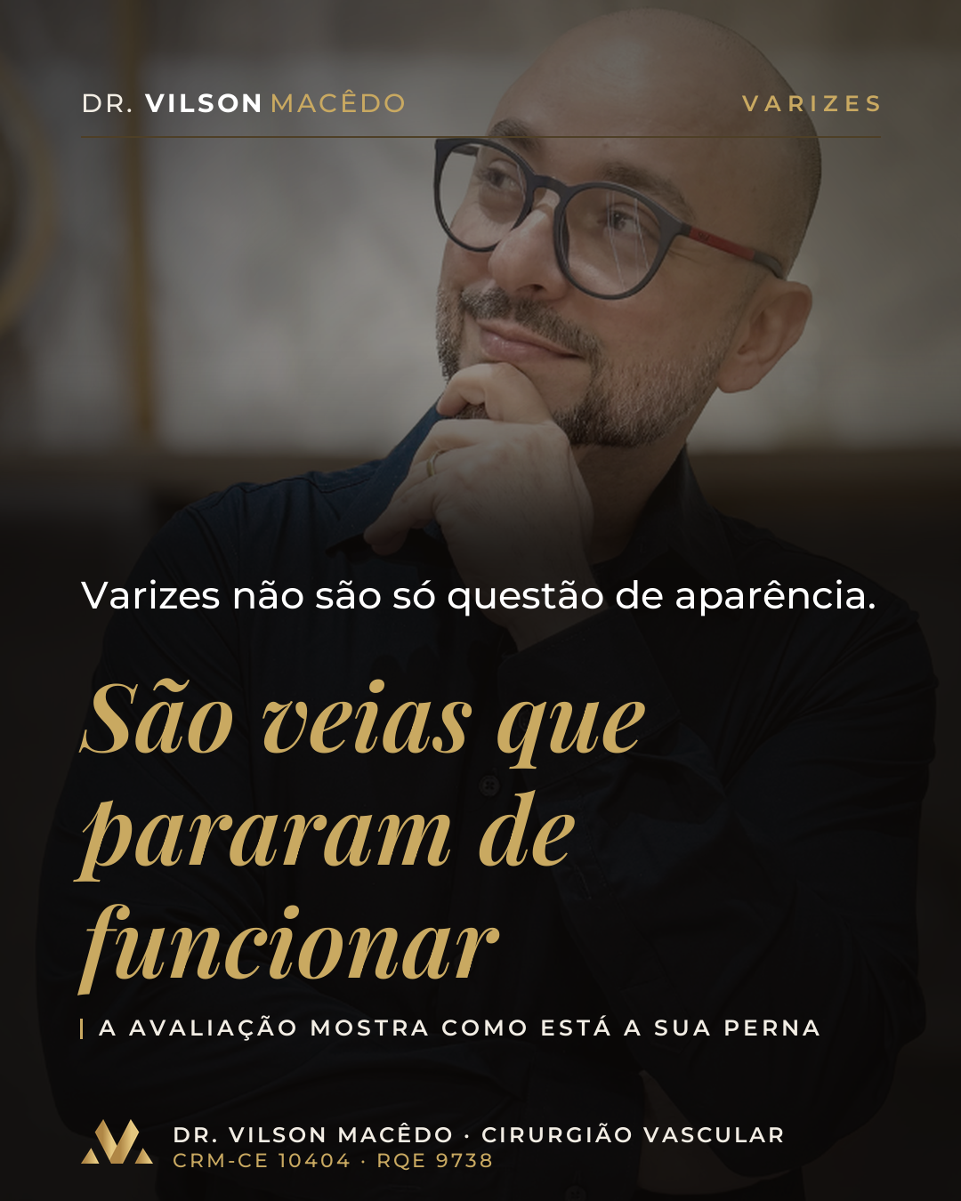 Varizes não são só questão de aparência. São veias que pararam de funcionar.
